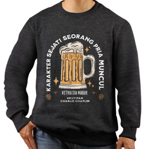 Jaket Sweater Quote Charlie Chaplin