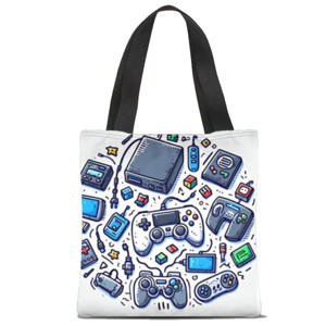 Tas Tote Fullprint Totebag console game