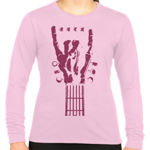 Kaos Tangan Tengkorak Gitar Rock