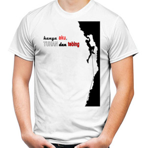 Kaos CLIMBER AKU TUHAN DAN TEBING
