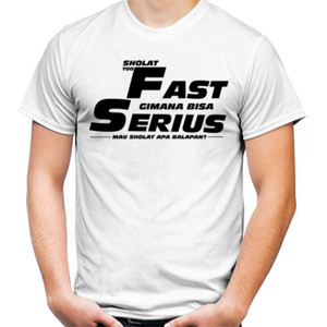 Kaos Sholat Too Fast Gimana Bisa Serius
