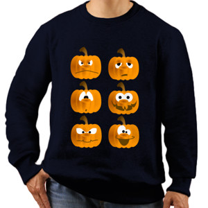 Jaket Sweater Pumpkin Emoji