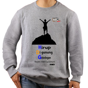 Jaket Sweater HdG MEME 003 : Hirup Digunung Geledegan
