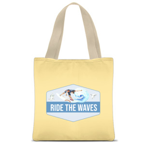 Tas Tote Fullprint Tote Bag Surf Theme