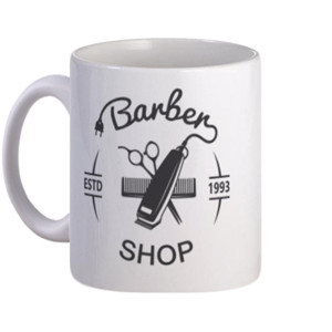 Mug Mug Putih Barber