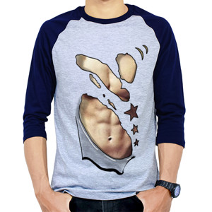 Kaos Raglan Sixpack