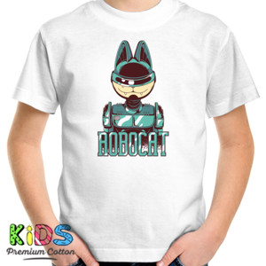 Kaos Jepang Robot Cat