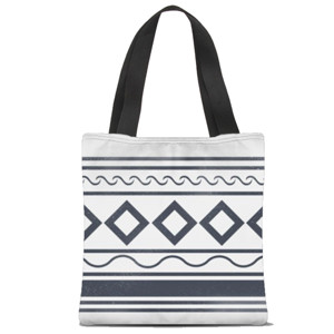 Tas Tote Fullprint Tote Bag #MEETTHELOCAL - ETHNIC PATTERN 2