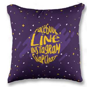 Bantal Bantal Sosmed -instagram, line, facebook, snapchat