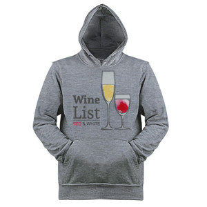 Jaket Hoodie Distro Wine List Red and White
