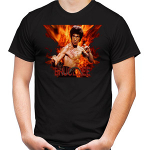 Kaos Bruce Lee Flames
