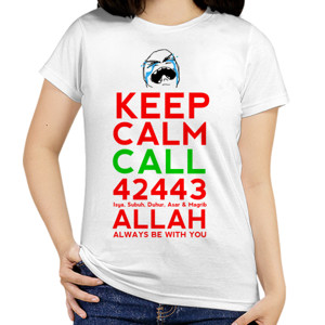 Kaos GALAU KEEP CALM CAL 42443 ALLAH ALWAYS BE WITH YOU