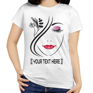 Kaos CUSTOM KAOS CUTE GIRL FACE