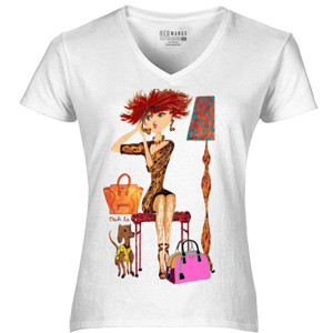 Kaos kaos stylish lady with bag
