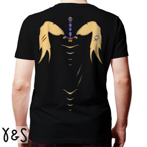 Kaos Desain sobek dan pedang