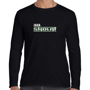 Kaos kaos lengan panjang gambar tulisan custom