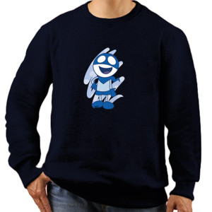 Jaket Sweater Kaos Chalkzone Biru