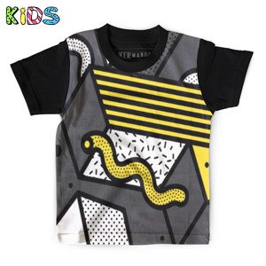 Kaos Anak Full-Print Neo memphis background 22