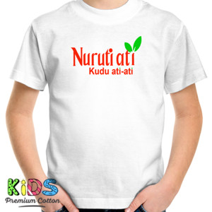 Kaos Baju Kata Kata Lucu Plesetan NURUTI ATI