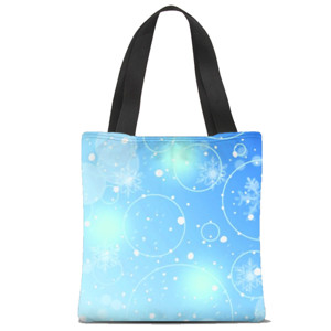 Tas Tote Fullprint Bubble snow