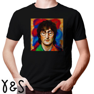 Kaos Lukisan Potret John Lennon Square