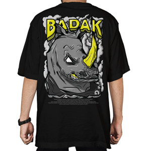 Kaos Oversize Illustrasi badak GOSTA