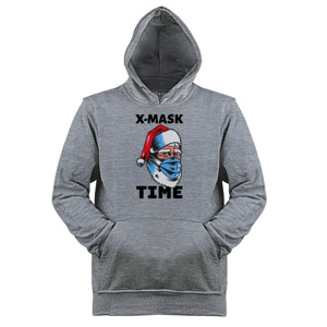 Jaket Hoodie X-Mask Time - Kaos Natal Lucu