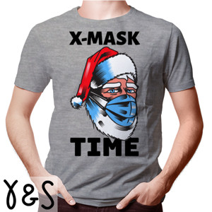 Kaos X-Mask Time - Kaos Natal Lucu