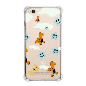 Casing HP pola dinosaurus, bulan, dan bintang