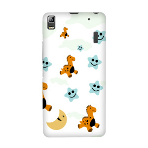 pola dinosaurus, bulan, dan bintang Casing HP