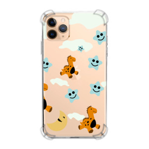 Casing HP pola dinosaurus, bulan, dan bintang