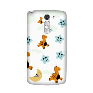 pola dinosaurus, bulan, dan bintang Casing HP