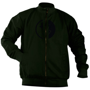 Jaket Bomber Detective West with smoking