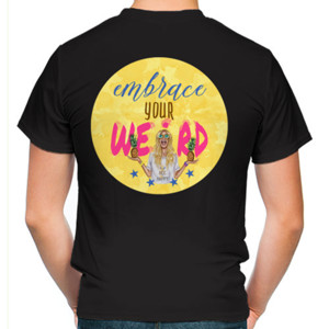 Kaos Embrace Your Weird, 2 nanas (yellow moon)