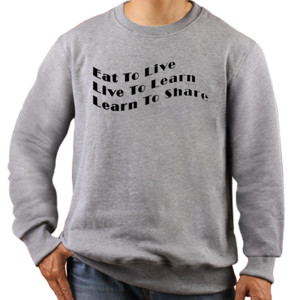 Jaket Sweater Live is Sharing