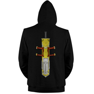 Jaket Hoodie Sword gold