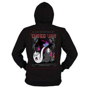 Hoodie Zipper Hantu Chibi Illustrasi