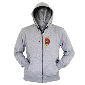 Hoodie Zipper Kaos Geometric Abstract Circle T-Shirt