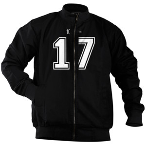 Jaket Bomber KAOS HUMOR 10 + 6 = 17
