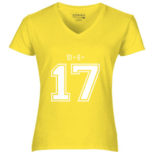 Kaos KAOS HUMOR 10 + 6 = 17