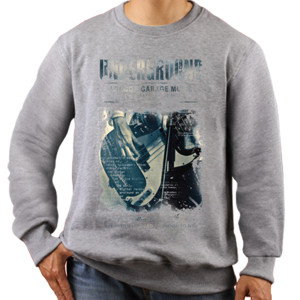 Jaket Sweater Kaos London Garage Music - Vintage (SB3H9)