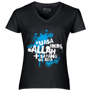 Kaos Puasa Bikin Allah sayang kita