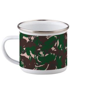 Mug Enamel Army Loreng