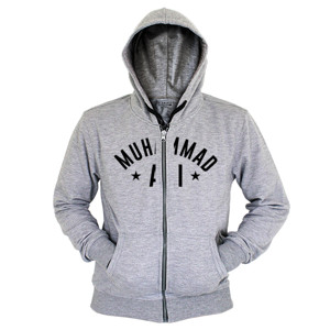 Hoodie Zipper Kaos Muhammad Ali Logo 2 (SB7NQ)