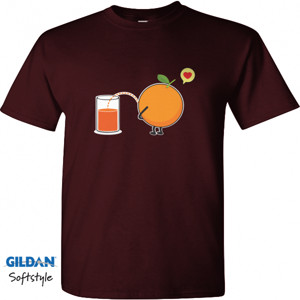 Kaos orange juice jus jeruk