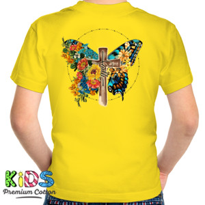 Kaos Kaos Cewe (Kristiani), Tema Kupu-kupu dan Salib