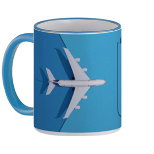 Mug Air Plane Message