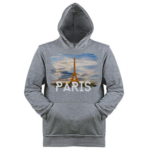Jaket Hoodie Kaos Pria Paris - RedMango Two-Tone