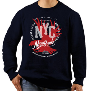 Jaket Sweater League Eagle New York 