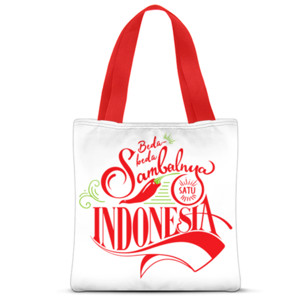 Tas Tote Fullprint Beda Sambal Satu Indonesia